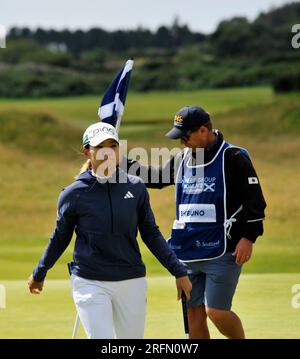 4. August 2023. Irvine, Schottland, Großbritannien. Hinako Shibuno am 1. Tag 2. Kredit: CDG/Alamy Live News Stockfoto