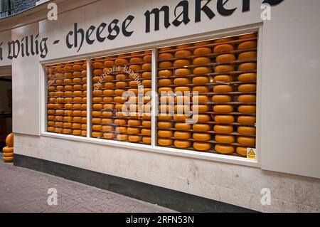 Henri Willig Cheese Shop im Stadtzentrum von Amsterdam, Niederlande Stockfoto