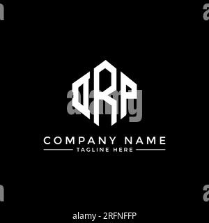 Logo mit DRP-Buchstaben und Polygonform. DRP-Polygon- und ...