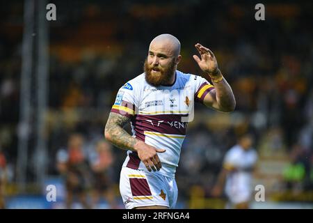 Castleford, Großbritannien. 4. August 2023 Jake Bibby (5) von Huddersfield Giants. Rugby League Betfred Super League , Castleford Tigers vs Huddersfield Giants im MEND-A-Hose Stadium, Castleford, UK Kredit: Dean Williams/Alamy Live News Stockfoto