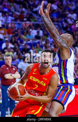 Madrid, Spanien. 04. Aug. 2022. 4. August 2023; Wizink Center; Madrid; Spanien; Freundschaftsspiel; FIBA Basketball-Weltmeisterschaft; Spanien gegen Venezuela; Jaime Fernandez (Spanien) 900/Cordon Press Credit: CORDON PRESS/Alamy Live News Stockfoto