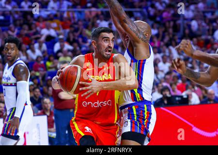 Madrid, Spanien. 04. Aug. 2022. 4. August 2023; Wizink Center; Madrid; Spanien; Freundschaftsspiel; FIBA Basketball-Weltmeisterschaft; Spanien gegen Venezuela; Jaime Fernandez (Spanien) 900/Cordon Press Credit: CORDON PRESS/Alamy Live News Stockfoto