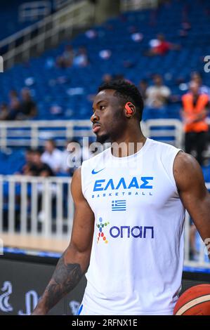 Athen, Lombardei, Griechenland. 4. Aug. 2023. 43 THANASIS ANTETOKOUNMPO von Griechenland während des International Friendly.Match zwischen Griechenland und Slowenien im OAKA Stadium am 4. August 2023, in.Athen, Griechenland. (Kreditbild: © Stefanos Kyriazis/ZUMA Press Wire) NUR REDAKTIONELLE VERWENDUNG! Nicht für den kommerziellen GEBRAUCH! Kredit: ZUMA Press, Inc./Alamy Live News Stockfoto