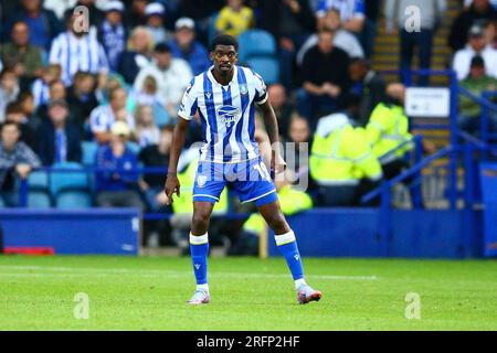 Hillsborough Stadium, Sheffield, England - 4. August 2023 Tyreeq Bakinson (19) of Sheffield Mittwoch - während des Spiels Sheffield Wednesday V Southampton, EFL Championship, 2023/24, Hillsborough Stadium, Sheffield, England - 4. August 2023 Kredit: Arthur Haigh/WhiteRosePhotos/Alamy Live News Stockfoto