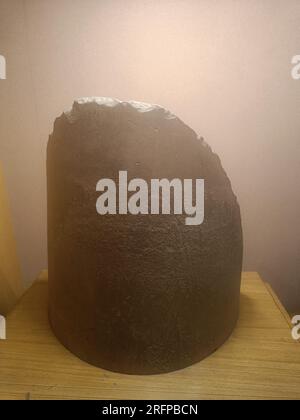 Teil der Ashokan-Säule. 3. Jahrhundert v. Chr. Aus pataliputra, Bihar. Stockfoto