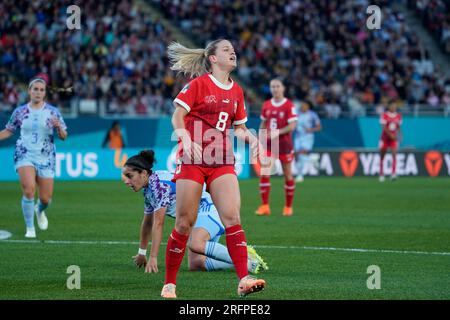 Auckland, Neuseeland. August 5. 2023. FIFA Frauen-Weltmeisterschaft 2023. Runde 16 – Schweiz gegen Spanien. Dat Do/Alamy Live News. Stockfoto