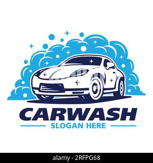 Logo der Waschanlage. Vektor und Illustration. Stock Vektor