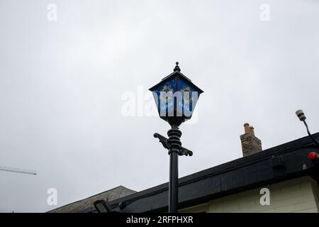 Garda Station Lamp, Dublin, Irland Stockfoto