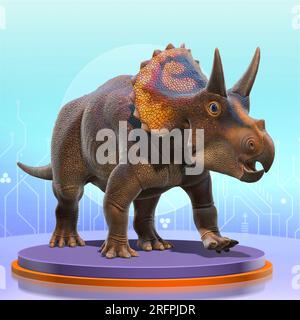 Baby Triceratops Stockfoto