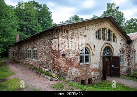 Alte Pfütterarbeiten in Mathildedal, Perniö, Finnland Stockfoto