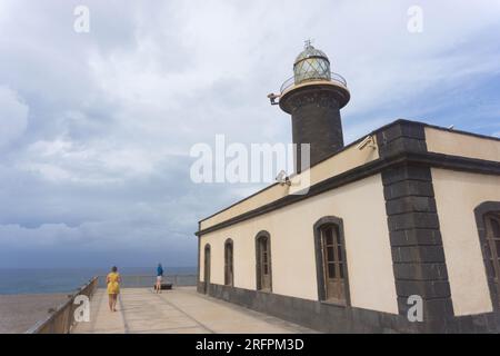 Faro Punta de Jandia (Leuchtturm) auf Fuerteventura, Kanarische Inseln, Spanien Stockfoto