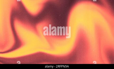 Abstraktes Retro Grunge dekoratives Relief mit Folienstaub Textur und Feuerfarben. Grober farbiger Hintergrund der Abbildung. Stockfoto