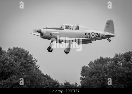 Fiat G.46, Ankunft in RAF Fairford für die Royal International Air Tattoo 2023. Stockfoto
