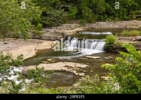 Upper Cataract Falls Am Mill Creek Stockfoto