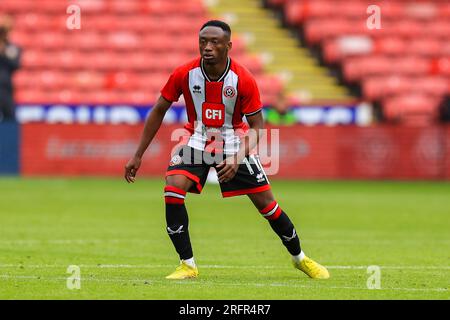 Sheffield, Großbritannien. 05. Aug. 2023. Sheffield United Bernie Traore beim Sheffield United FC vs VfB Stuttgart FC Pre-Season Friendly Match in Bramall Lane, Sheffield, Großbritannien am 5. August 2023 Credit: Every second Media/Alamy Live News Stockfoto