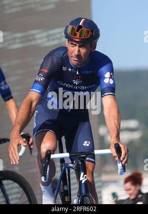 LADAGNOUS Matthieu von Groupama – FDJ-Gewinner während des Clasica San Sebastian 2023, UCI World Tour Radrennen, Donostia – Donostia (230,3 km) am 29. Juli 2023 in Spanien – Foto Laurent Lairys/DPPI Stockfoto