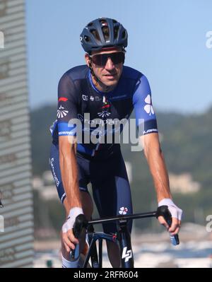 Bruno Armirail von Groupama - FDJ-Gewinner während der Clasica San Sebastian 2023, UCI World Tour Radrennen, Donostia - Donostia (230,3 km) am 29. Juli 2023 in Spanien - Foto Laurent Lairys / DPPI Stockfoto