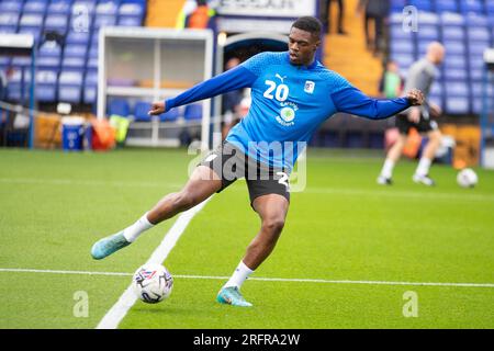 Emile Acquah 20 von Barrow AFC während des Warm-Up-Spiels der Sky Bet League 2 zwischen Tranmere Rovers und Barrow im Prenton Park, Birkenhead, am Samstag, den 5. August 2023. (Foto: Mike Morese | MI News) Guthaben: MI News & Sport /Alamy Live News Stockfoto