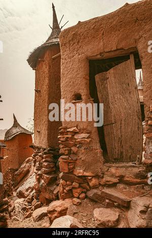 Dogon Village Banani, Pays Dogon, Mali, Westafrika. Stockfoto