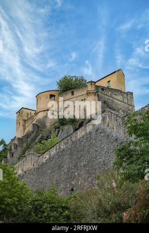 Korsika, die Zitadelle in Corte, altes Gebäude im befestigten Dorf Stockfoto