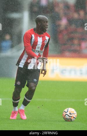 5. August 2023; GTECH Community Stadium, Brentford, London, England; Pre Season Football Friendly, Brentford gegen LOSC Lille; Yoane Wissa von Brentford Credit: Action Plus Sports Images/Alamy Live News Stockfoto