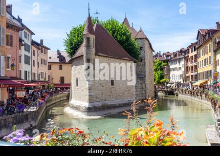 Palais de i'Île, Vieille Ville, Annecy, Haute-Savoie, Auvergne-Rhône-Alpes, Frankreich Stockfoto