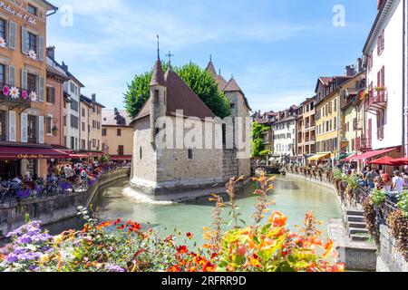 Palais de i'Île, Vieille Ville, Annecy, Haute-Savoie, Auvergne-Rhône-Alpes, Frankreich Stockfoto