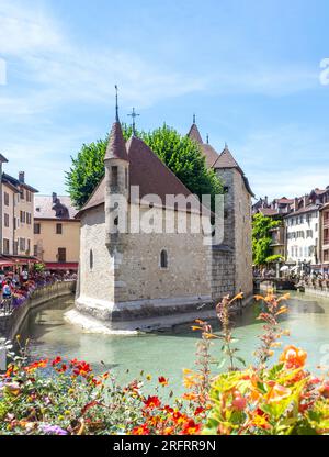 Palais de i'Île, Vieille Ville, Annecy, Haute-Savoie, Auvergne-Rhône-Alpes, Frankreich Stockfoto