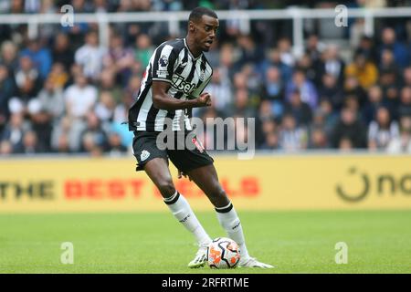 Alexander Isak von Newcastle United während des Sela-Cup-Spiels zwischen Newcastle United und ACF Fiorentina in St. James's Park, Newcastle, Samstag, den 5. August 2023. (Foto: Michael Driver | MI News) Guthaben: MI News & Sport /Alamy Live News Stockfoto