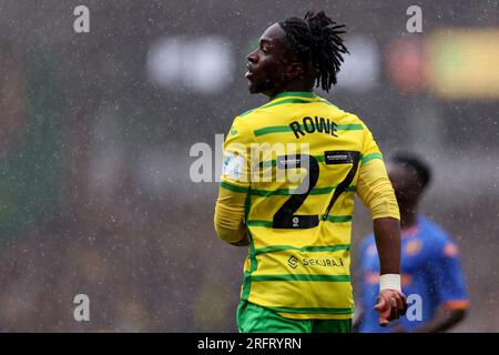 Carrow Road, Norwich, Norfolk, Großbritannien. 5. Aug. 2023. EFL Championship Football, Norwich City gegen Hull City; Jonathan Rowe von Norwich City Credit: Action Plus Sports/Alamy Live News Stockfoto