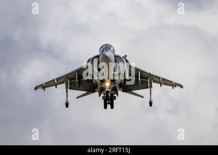 Spanische Marine McDonnell Douglas Av-8B Harrier II auf der Royal International Air Tattoo 2023 Stockfoto