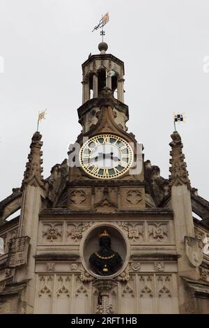 Chichester Cross os ein ausgefeiltes, rechtwinkliges Marktkreuz im Zentrum der Stadt Chichester, West Sussex. Es steht an der Kreuzung der Stockfoto