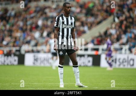 Alexander Isak von Newcastle United während des Sela-Cup-Spiels zwischen Newcastle United und ACF Fiorentina in St. James's Park, Newcastle, Samstag, den 5. August 2023. (Foto: Michael Driver | MI News) Guthaben: MI News & Sport /Alamy Live News Stockfoto