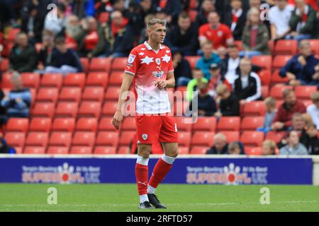 Jack Shepherd #41 von Barnsley während des Sky Bet League 1-Spiels Barnsley gegen Port Vale in Oakwell, Barnsley, Großbritannien. 5. Aug. 2023. (Foto von Alfie Cosgrove/News Images) in, am 8. 5. 2023. (Foto: Alfie Cosgrove/News Images/Sipa USA) Kredit: SIPA USA/Alamy Live News Stockfoto