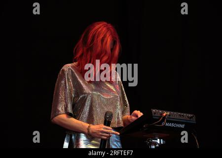 Toronto, Kanada. 04. Aug. 2023. Phantogramm auf der Budweiser Bühne, zur Unterstützung von Queens of the Stone Age „The End is Nero“ Tour Credit: Bobby Singh/Alamy Live News Stockfoto