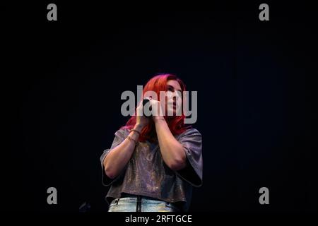 Toronto, Kanada. 04. Aug. 2023. Phantogramm auf der Budweiser Bühne, zur Unterstützung von Queens of the Stone Age „The End is Nero“ Tour Credit: Bobby Singh/Alamy Live News Stockfoto