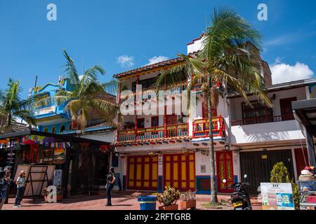 COLOMBI A MEDELLIN 05-08-2023,Guatapé es un municipio de Colombia, localizado en la subregión Oriente del departamento de Ant Stockfoto