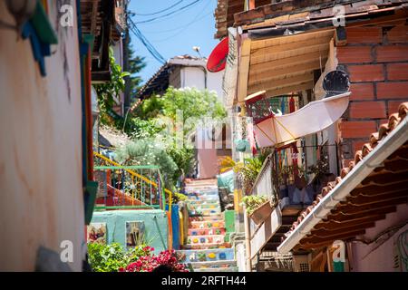 COLOMBI A MEDELLIN 05-08-2023,Guatapé es un municipio de Colombia, localizado en la subregión Oriente del departamento de Ant Stockfoto