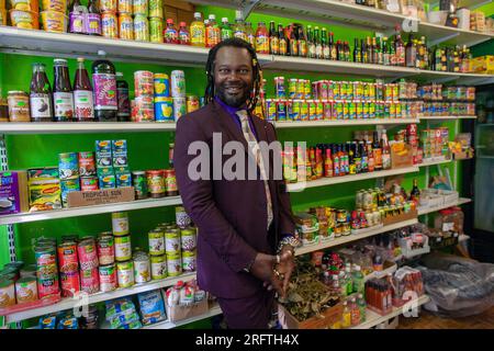 Levi ist ein britisch-jamaikanischer Musiker und TV-Persönlichkeit Stockfoto