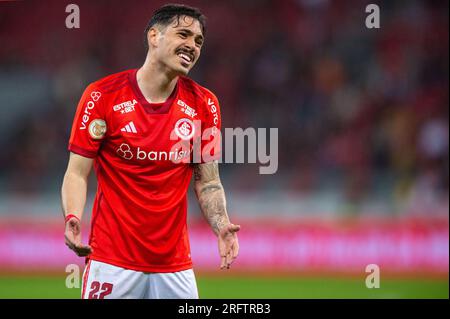 Porto Alegre, Brasilien. 05. Aug. 2023. Mauricio of Internacional, während des Spiels zwischen Internacional und Korinthians für die brasilianische Serie A 2023, im Beira-Rio Stadion in Porto Alegre am 05. August. Foto: Max Peixoto/DiaEsportivo/Alamy Live News Kredit: DiaEsportivo/Alamy Live News Stockfoto