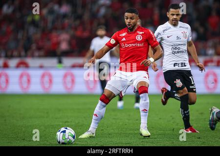 Porto Alegre, Brasilien. 05. Aug. 2023. RS – PORTO ALEGRE – 05/08/2023 – BRASILEIRO A 2023, INTERNACIONAL X CORINTHIANS – Wanderson-Spieler von Internacional während eines Spiels gegen die Korinther im Beira-Rio-Stadion für die brasilianische Meisterschaft A 2023. Foto: Maxi Franzoi/AGIF/Sipa USA Kredit: SIPA USA/Alamy Live News Stockfoto