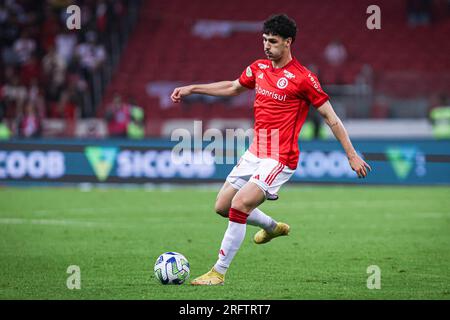 Porto Alegre, Brasilien. 05. Aug. 2023. RS – PORTO ALEGRE – 05/08/2023 – BRASILEIRO A 2023, INTERNACIONAL X CORINTHIANS – Johnny Player of Internacional während eines Spiels gegen die Corinthianer im Beira-Rio-Stadion für die brasilianische Meisterschaft A 2023. Foto: Maxi Franzoi/AGIF/Sipa USA Kredit: SIPA USA/Alamy Live News Stockfoto