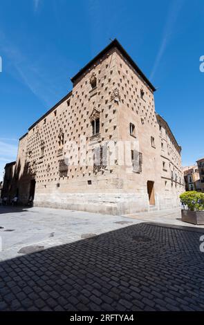 Casa de las Conchas palacio del renacimiento y actual biblioteca publica de Salamanca Stockfoto