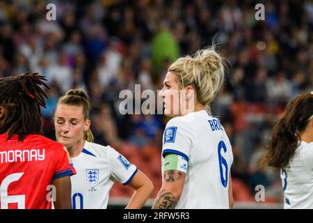 Suncorp Stadion, Brisbane - Juli 22 2023: Millie Bright for England Women während ihres Fußballspiels 2023 gegen Haiti Stockfoto