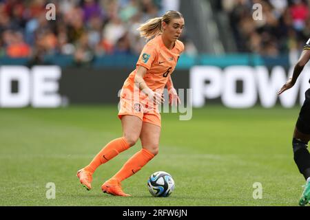 Sydney, Australien. 06. Aug. 2023. Jill Roord aus den Niederlanden dribbelt am 6. August 2023 während des FIFA Women's World Cup 2023 zwischen den niederländischen Frauen und den Frauen aus Südafrika im Sydney Football Stadium in Sydney, Australien. Foto von Peter Dovgan. Nur redaktionelle Verwendung, Lizenz für kommerzielle Verwendung erforderlich. Keine Verwendung bei Wetten, Spielen oder Veröffentlichungen von Clubs/Ligen/Spielern. Kredit: UK Sports Pics Ltd/Alamy Live News Stockfoto