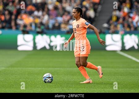 6. August 2023; Sydney Football Stadium, Sydney, NSW, Australien: FIFA Womens World Cup Runde 16 Fußball, Niederlande gegen Südafrika; Jacintha Weimar von den Niederlanden Guthaben: Action Plus Sports Images/Alamy Live News Stockfoto