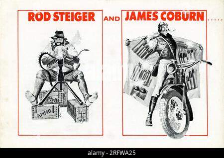 ROD STEIGER UND JAMES COBURN IN EINER HANDVOLL DYNAMIT / ENTE, DU TROTTEL! / GIU LA TESTA / IL ETAIT UNE FOIS LA REVOLUTION / ES WAR EINMAL . . . DER REGISSEUR DER REVOLUTION 1971, SERGIO LEONE, die Geschichte Sergio Leone und Sergio Donati, Ennio Morricone Rafran Cinematografica, Euro International Films, San Marco, United Artists Stockfoto