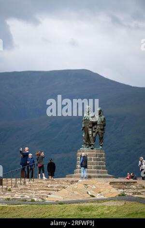 Das Commando Memorial an der Spean Bridge in den Highlands, Großbritannien. Stockfoto