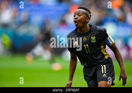 Sydney, Australien, 6. August 2023, Themi Kgatlana aus Südafrika beim Achtelfinale der FIFA Frauen-Weltmeisterschaft 2023, als die Niederlande Südafrika 2-0 im Sydney Football Stadium in Sydney, Australien (Kleber Osorio) besiegten. Kredit: Kleber Osorio/Alamy Live News Stockfoto