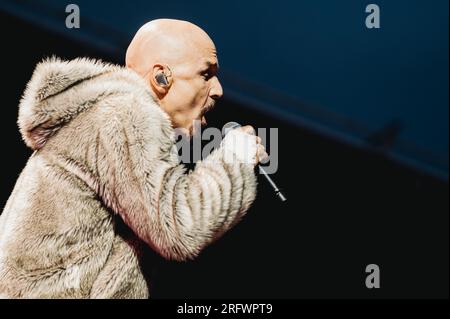 Darlington, Großbritannien. 5. Aug. 2023. James tritt in der Darlington Arena auf. Kredit: Thomas Jackson/Alamy Live News Stockfoto